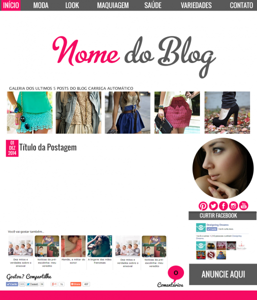 Layout para Blog ( blogger)